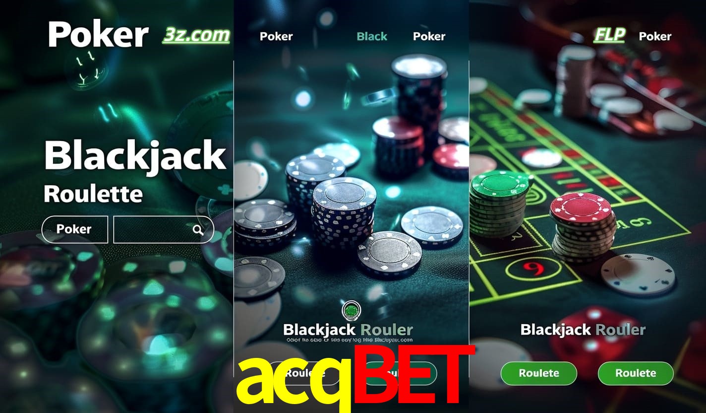 Cassino online acqbet com Poker, Blackjack e Roleta ao vivo para jogadores do Brasil